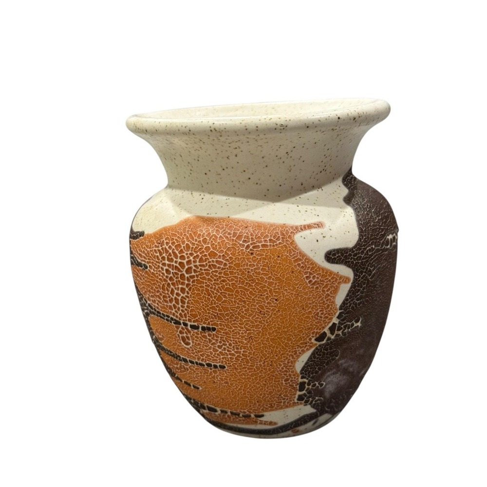 Royal Haeger Earth Wrap Vase Lava Glaze Ceramic MCM Vintage Textured 6"‎ - Picture 6 of 13